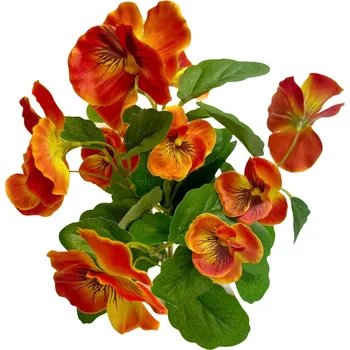 umělá květina Autronic KT7196 maceška oranžová