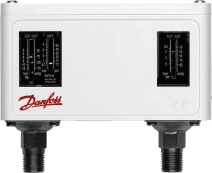 Presostat Danfoss KP 15 - kombinace VT/NT