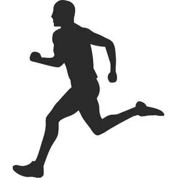 Samolepicí dekorace na vozidlo SI0110030F - běh - 160 x 146 mm doleva