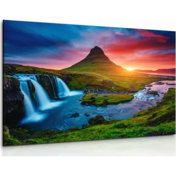 Obraz Malvis ® Obraz vodopád na Islandu II Velikost: 90x60 cm