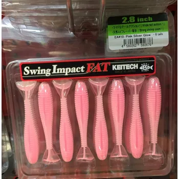 Umělá nástraha KEITECH 2,8 Pink Silver Glow