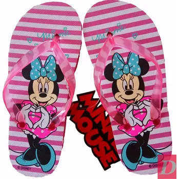 Dívčí polobotky Žabky MINNIE růžové proužek