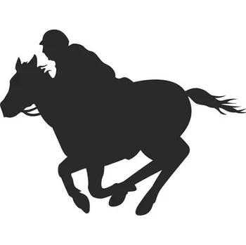 Samolepící dekorace SI0110041D - dostihy - 120 x 95 mm doleva