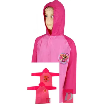 Pláštěnka SETINO Pláštěnka TLAPKOVÁ PATROLA dívčí růžová 128