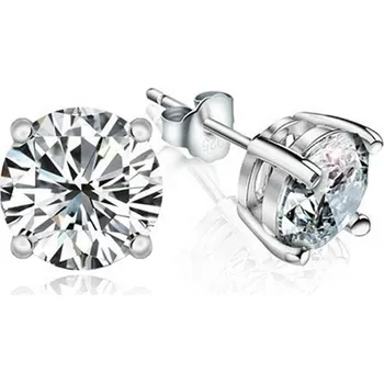 Náušnice NUBIS® Stříbrné náušnice se zirkony - NB-3409