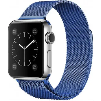 Řemínek na hodinky Samurrai nerezový ocelový řemínek na Apple Watch - Blue 38 / 40 mm