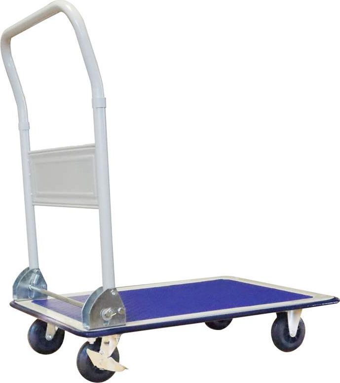Plošinový vozík SECO se sklopným madlem, ložná plocha d x š: 720x470 mm, nosnost 150 kg