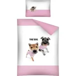 Povlečení do postýlky The Dog Námořníci růžová 100/135, 40/60 (DL-051564)