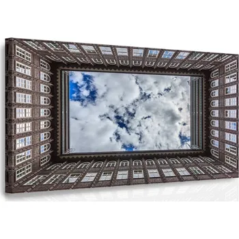 Obraz Malvis ® Obraz - Průhled na oblohu Velikost: 90x60 cm