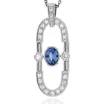 Zlatnictví U Kostela Dámský zlatý přívěsek se safírem a diamanty 34633 506527556