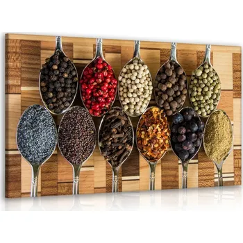 Obraz Malvis ® Obraz lžíce s kořením Velikost (šířka x výška): 60x40 cm