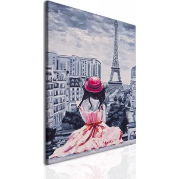 Obraz Malvis ® Obraz reprodukce Dívka v Paříži Velikost: 30x40 cm