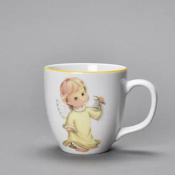 Porcelánový hrníček "Anděl ve žluté košilce" - 200 ml