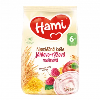 Dětská kaše Nutricia Hami Nemléčná kaše jáhlovo-rýžová s malinami 170 g