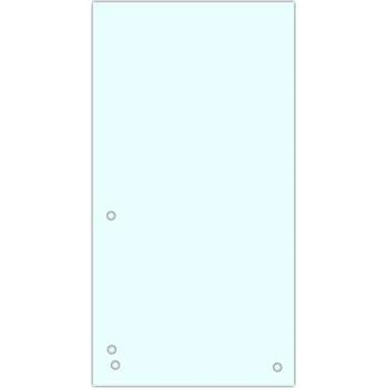 Archivační box Rozlišovací pruhy Donau 235 x 105 mm, karton, bílé, 100 ks
