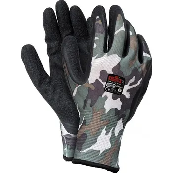 Pracovní rukavice Rukavice Hunter latex maskáč 07364 - v. L(9)