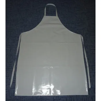 Zástěra PVC na textilním podkladě bílá