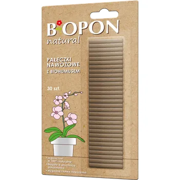 Hnojivo Biopon Natural tyčinkové hnojivo s vermikompostem 30 ks