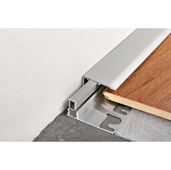 Podlahová lišta Lišta distanční Progress Profile Terminal Pin silver, hliník elox, délka 270 cm, výška hrany 11 mm, PINTPCAA09