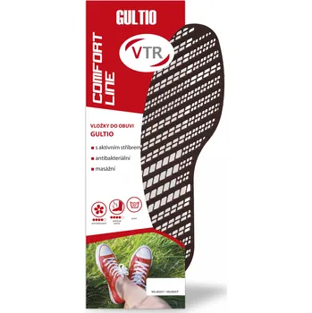 Pracovní obuv VTR Vojenské vložky (stélky do bot) s aktivním stříbrem antibakteriální hygienické masážní hnědé Velikost: 35