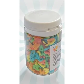 Přisada na vaření a pečení Vola colori Cukrová písmenka barevná 40 g