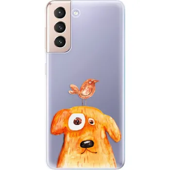Pouzdro na mobilní telefon Odolné silikonové pouzdro iSaprio - Dog And Bird - Samsung Galaxy S21