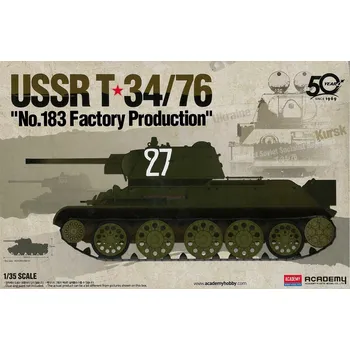 Plastikový model Academy USSR T-34/76 "No.183 Factory Production" 1:35