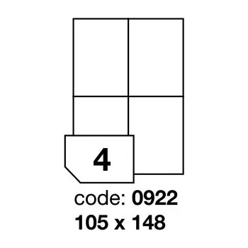 Kancelářské potřeby Samolepící etikety Rayfilm Office 105x148 mm 100 archů, laser, R0119.0922