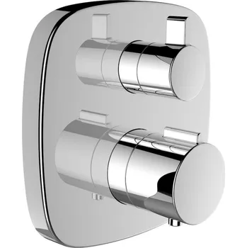 Vodovodní baterie Cityplus - vrchní termostatická sada podomítkové sprchové baterie pro Simibox nebo Simibox Light, chrom HF905374100000