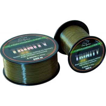 Rybářský vlasec Vlasec na lov kaprů Carp System Trinity 600m Průměr: 0,35mm 13,2kg
