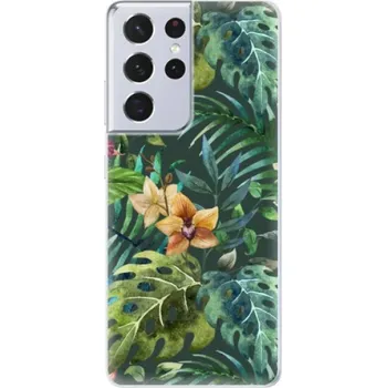 Pouzdro na mobilní telefon Odolné silikonové pouzdro iSaprio - Tropical Green 02 - Samsung Galaxy S21 Ultra