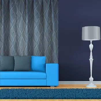 Dekorační látka Zaira - tm. šedá bez obšití 150