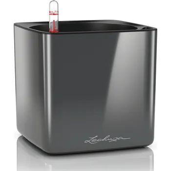 Lechuza Cube Glossy 16 cm, antracitový