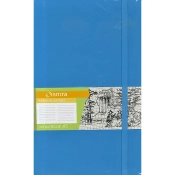 Set školních potřeb Notes A5 Kropki Romantyzm Jasny Niebieski ANTRA