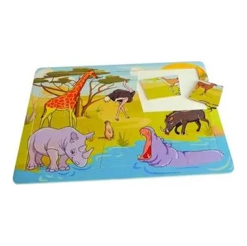 Dřevěná hračka Puzzle safari - 20 elementów