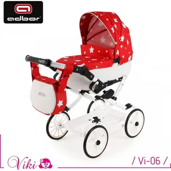 Kočárek pro panenku Kočárek pro panenky Adbor Viki Vi-06