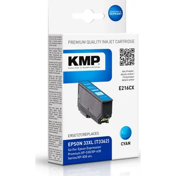 KMP 216CX - Epson 33XL - azurová inkoustová náplň KMP