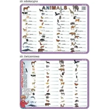 Cizí jazyk Podkładka edu. 04 - Animals - język angielski