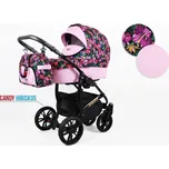Kombinovaný kočárek Raf-Pol Baby Lux Miracle ALU 2022 Candy Hibiskus