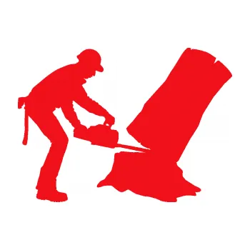 Samolepící dekorace SAMOLEPKA Dřevorubec 003 pravá pila (10 - červená) NA AUTO, NÁLEPKA, FÓLIE, POLEP, TUNING, VLASTNÍ TEXT, TISK, AUTOSAMOLEPKY.cz, POLEPY, OBRÁZEK, LOGO, SAMOLEPKY