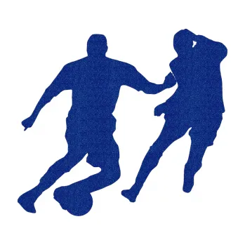 Samolepicí dekorace na vozidlo Fotbalista 045 levá (89 - Ultra Metalic modrá tmavá) SAMOLEPKA NA AUTO, NÁLEPKA, FÓLIE, POLEP, TUNING, VLASTNÍ TEXT, TISK, AUTOSAMOLEPKY.cz, POLEPY, OBRÁZEK, LOGO, 3D STICKERS