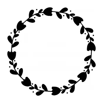 Samolepící dekorace SAMOLEPKA Květina dekor 019 věneček (01 - černá) NA AUTO, NÁLEPKA, FÓLIE, POLEP, TUNING, VLASTNÍ TEXT, TISK, AUTOSAMOLEPKY.cz, POLEPY, OBRÁZEK, LOGO, SAMOLEPKY