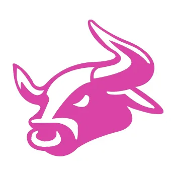 Samolepící dekorace Býk 001 levá (16 - růžová) SAMOLEPKA NA AUTO, NÁLEPKA, FÓLIE, POLEP, TUNING, VLASTNÍ TEXT, TISK, AUTOSAMOLEPKY.cz, POLEPY, OBRÁZEK, LOGO, 3D STICKERS