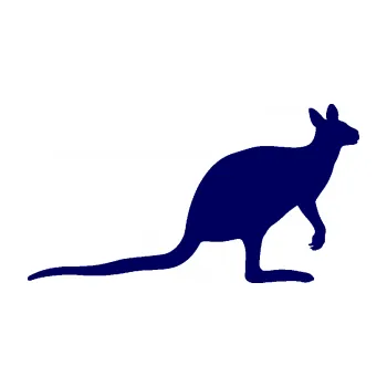 Samolepící dekorace SAMOLEPKA Klokan 003 pravá (23 - tmavě modrá) NA AUTO, NÁLEPKA, FÓLIE, POLEP, TUNING, VLASTNÍ TEXT, TISK, AUTOSAMOLEPKY.cz, POLEPY, OBRÁZEK, LOGO, SAMOLEPKY