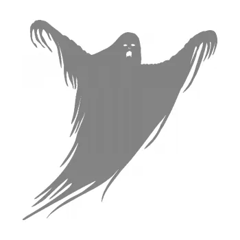 Samolepící dekorace SAMOLEPKA Duch 005 pravá (17 - šedá) NA AUTO, NÁLEPKA, FÓLIE, POLEP, TUNING, VLASTNÍ TEXT, TISK, AUTOSAMOLEPKY.cz, POLEPY, OBRÁZEK, LOGO, SAMOLEPKY