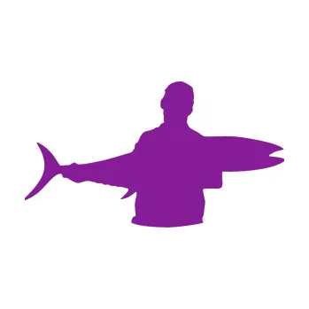 Polep vozidla SAMOLEPKA Rybář 006 pravá (14 - fialová) NA AUTO, NÁLEPKA, FÓLIE, POLEP, TUNING, VLASTNÍ TEXT, TISK, AUTOSAMOLEPKY.cz, POLEPY, OBRÁZEK, LOGO, SAMOLEPKY