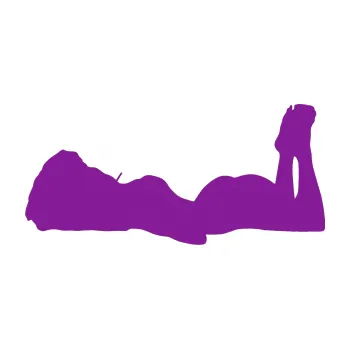 Polep vozidla Erotická žena 034 levá (14 - fialová) SAMOLEPKA NA AUTO, NÁLEPKA, FÓLIE, POLEP, TUNING, VLASTNÍ TEXT, TISK, AUTOSAMOLEPKY.cz, POLEPY, OBRÁZEK, LOGO, 3D STICKERS