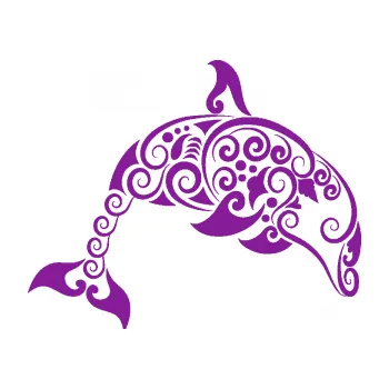 Samolepící dekorace Interiér 015 pravá delfín (14 - fialová) SAMOLEPKA NA AUTO, NÁLEPKA, FÓLIE, POLEP, TUNING, VLASTNÍ TEXT, TISK, AUTOSAMOLEPKY.cz, POLEPY, OBRÁZEK, LOGO, 3D STICKERS