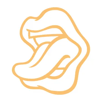 Samolepící dekorace Pusa 003 levá s vypláznutým jazykem (08 - béžová) SAMOLEPKA NA AUTO, NÁLEPKA, FÓLIE, POLEP, TUNING, VLASTNÍ TEXT, TISK, AUTOSAMOLEPKY.cz, POLEPY, OBRÁZEK, LOGO, 3D STICKERS