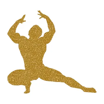 Polep vozidla SAMOLEPKA Kulturista 009 pravá (92 - Ultra Metalic zlatá) NA AUTO, NÁLEPKA, FÓLIE, POLEP, TUNING, VLASTNÍ TEXT, TISK, AUTOSAMOLEPKY.cz, POLEPY, OBRÁZEK, LOGO, SAMOLEPKY